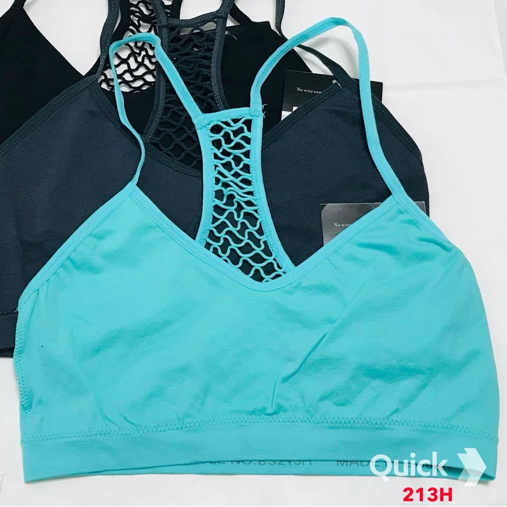 S - NWT 3 pcs Wireless Sports Bralettes